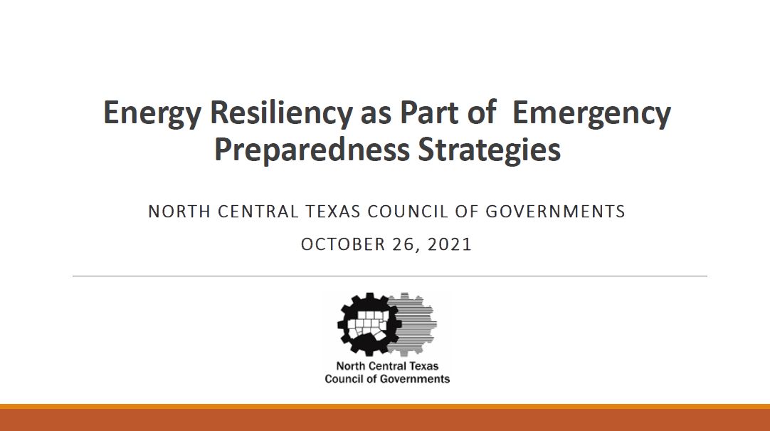 Cover slide for Webinar Integrating Energy Resilience into Hazard Mitigation Planning